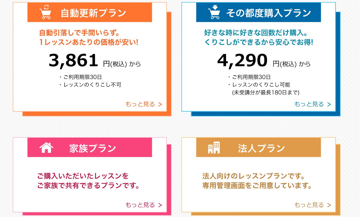 イングリッシュベルの料金