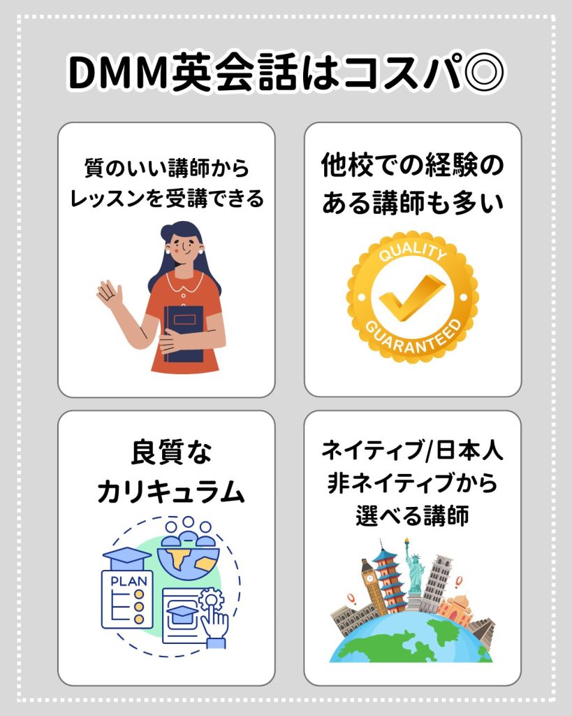 DMM英会話はコスパ◎