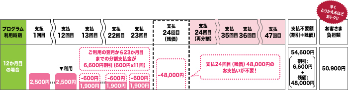 いつでもカエドキプログラム ケース1