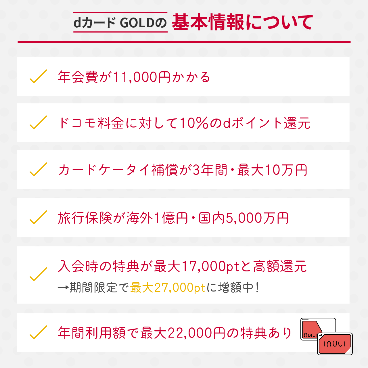 dカード GOLDの基本情報