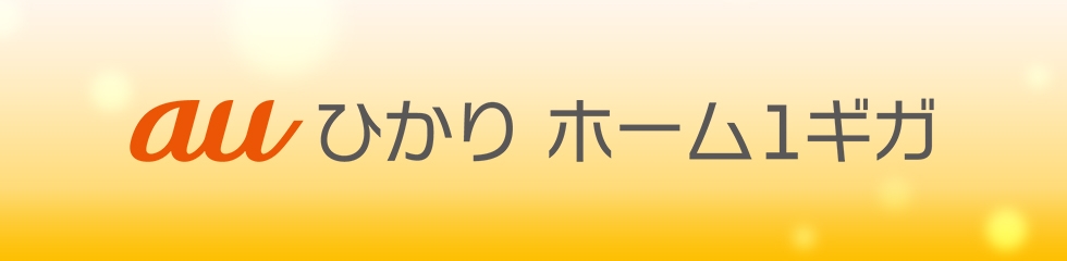 auひかりホーム1ギガ