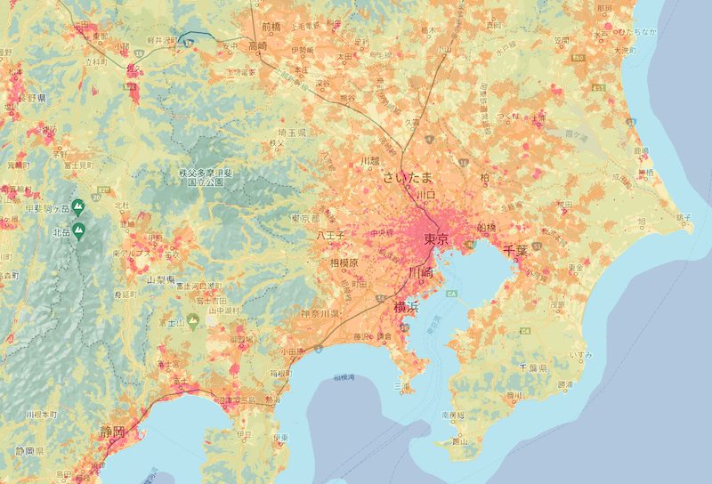 auのエリアマップ(2024年4月20日)