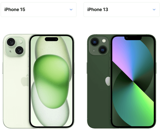 iPhone15 グリーンと歴代iPhoneを比較