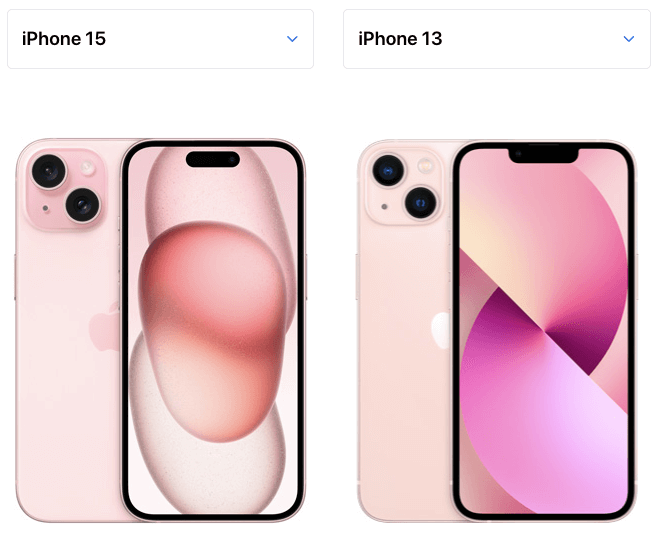 iPhone15 ピンクと歴代iPhoneを比較