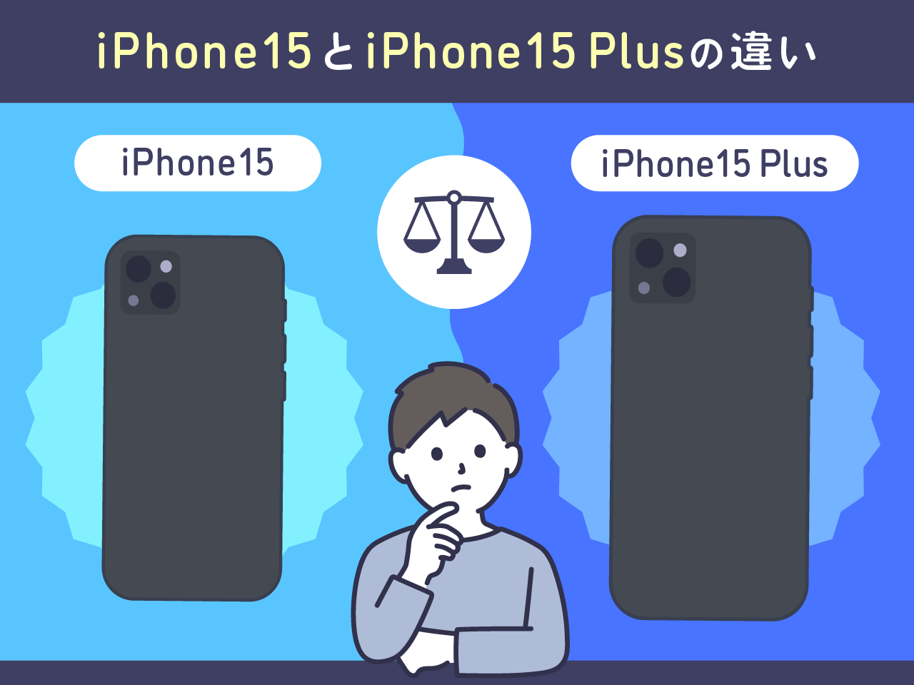 iPhone15とiPhone15 Plusの違い