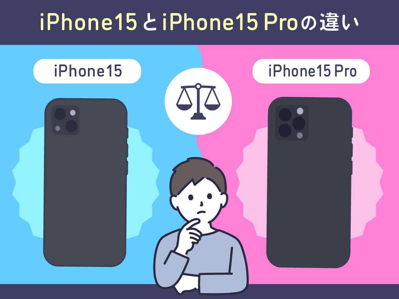 iPhone15とiPhone15 Proの違い