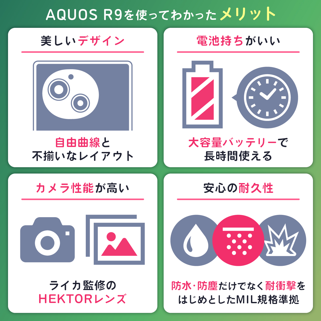 AQUOS R9 を使ってわかったメリット