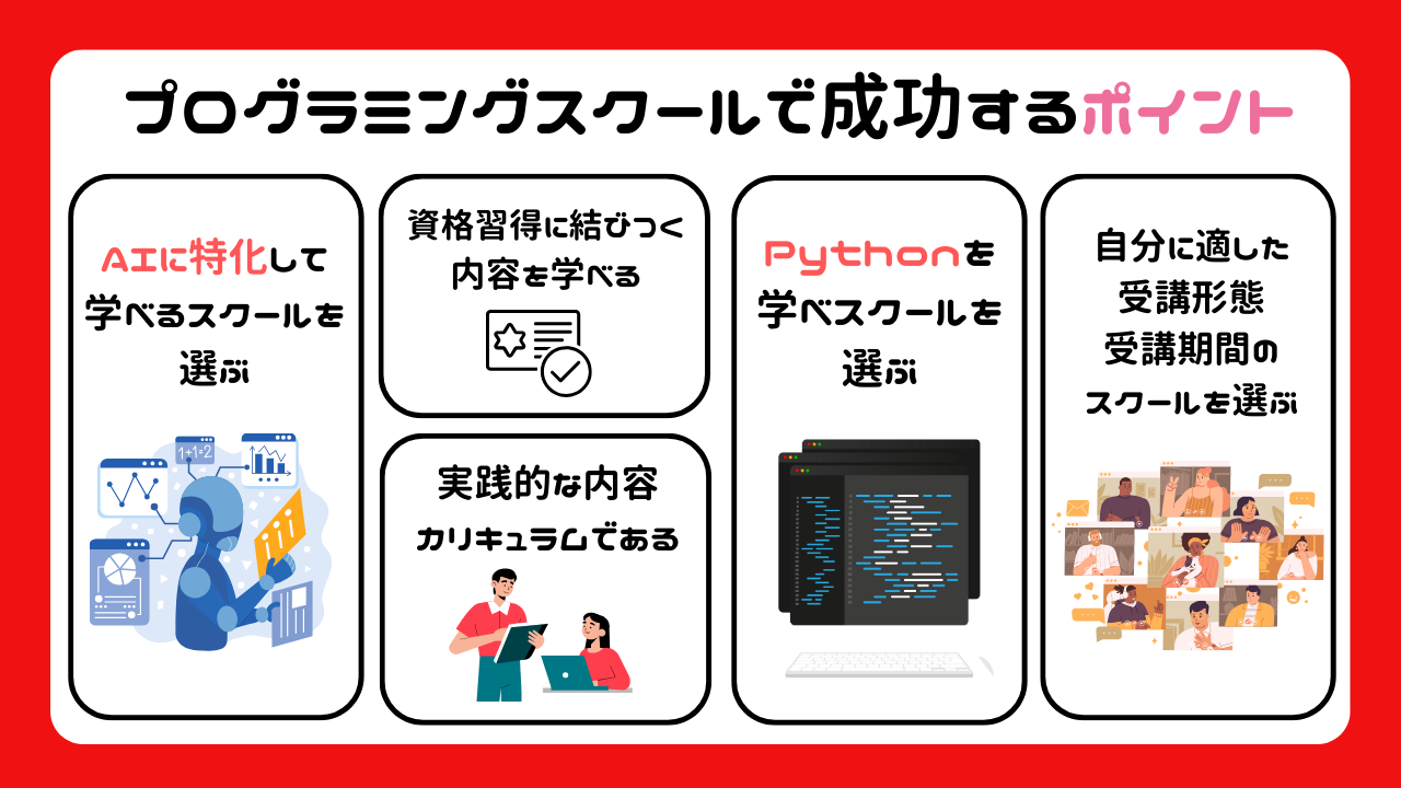 AIが学べるプログラミングスクールの選び方