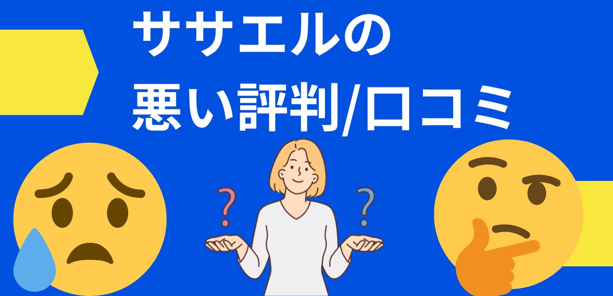 ササエルの悪い評判/口コミ