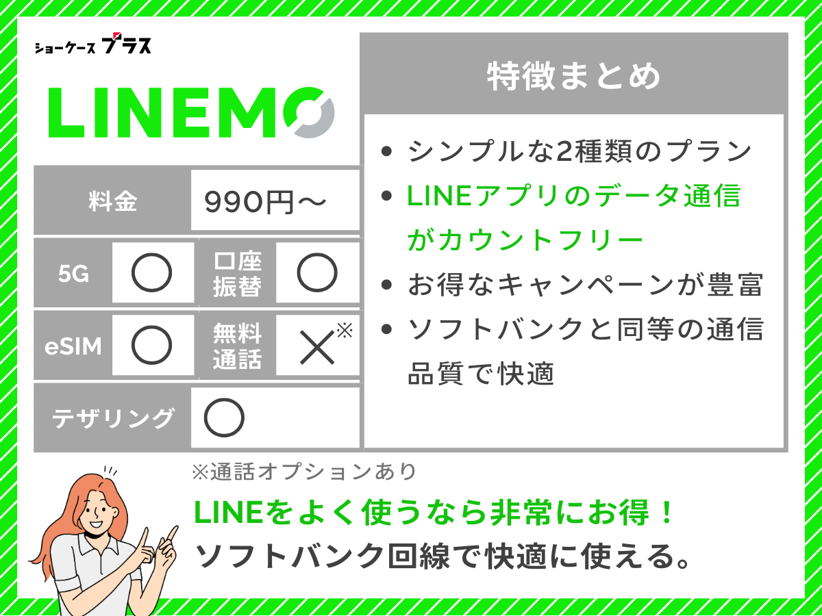 LINEMOの特徴をまとめて解説