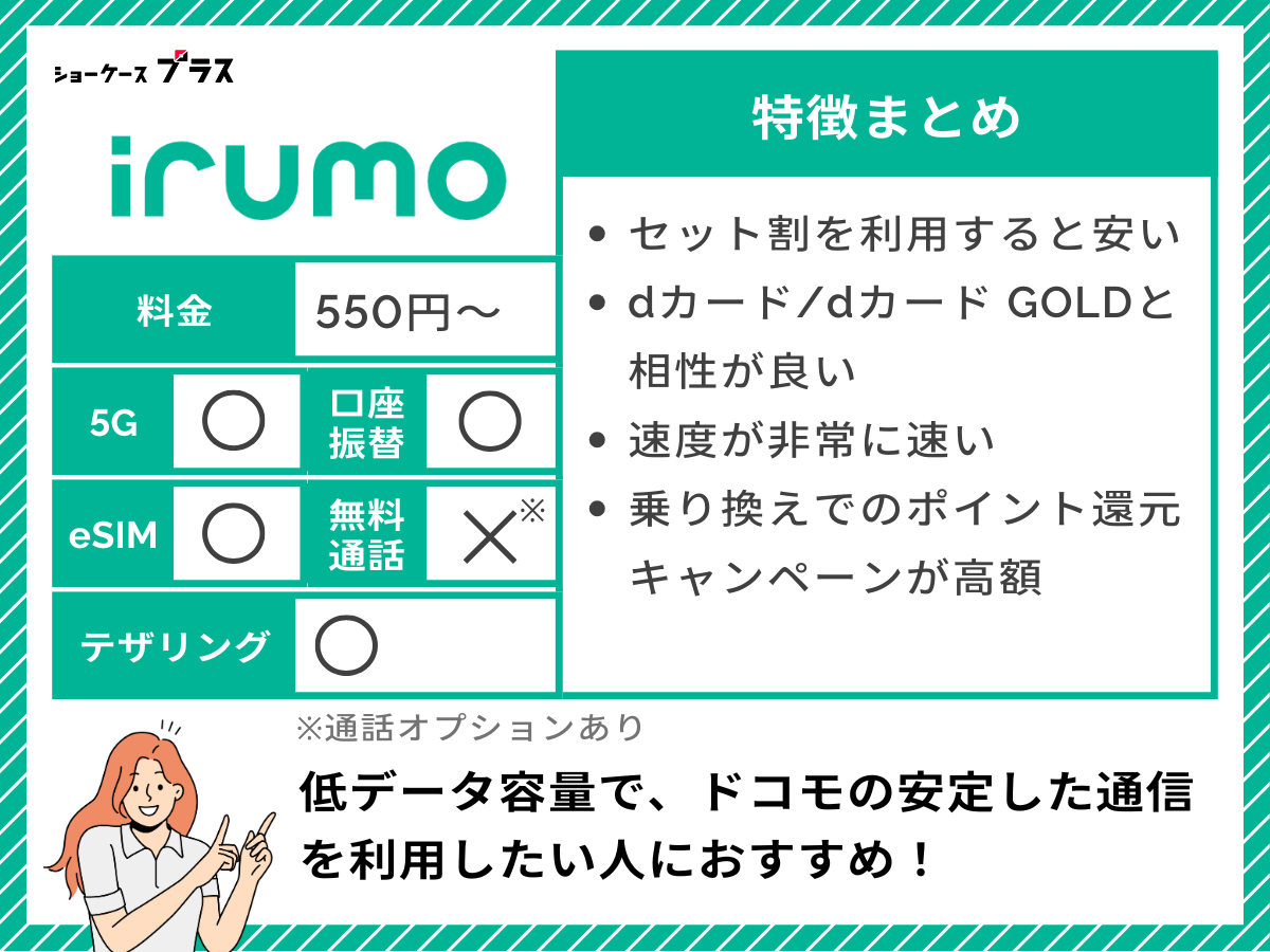 irumoの特徴をまとめて解説