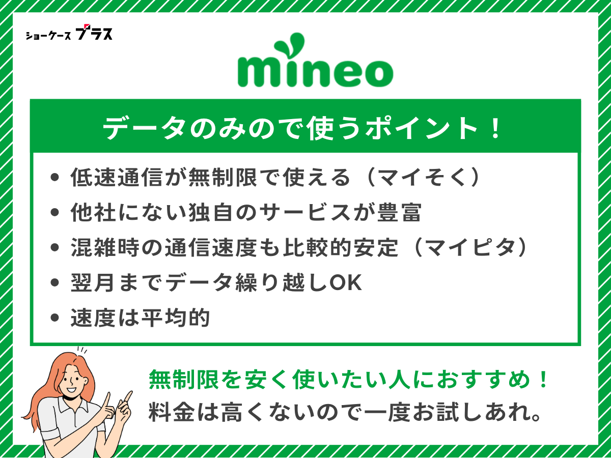 mineoのデータSIMを解説