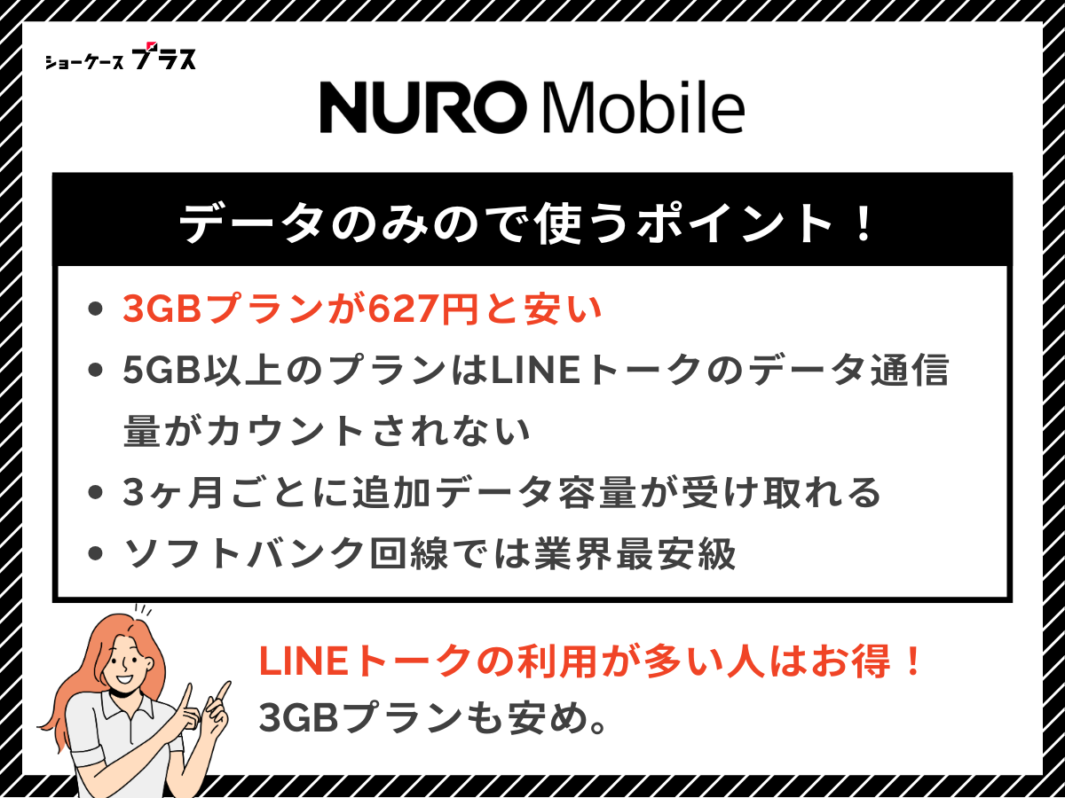 NUROモバイルのデータSIMを解説