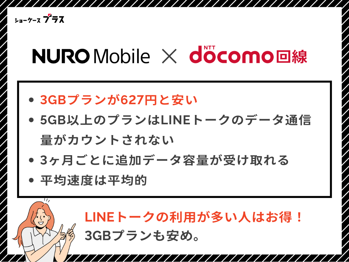 ドコモ回線の格安SIM｜カウントフリーでおすすめはNUROモバイル