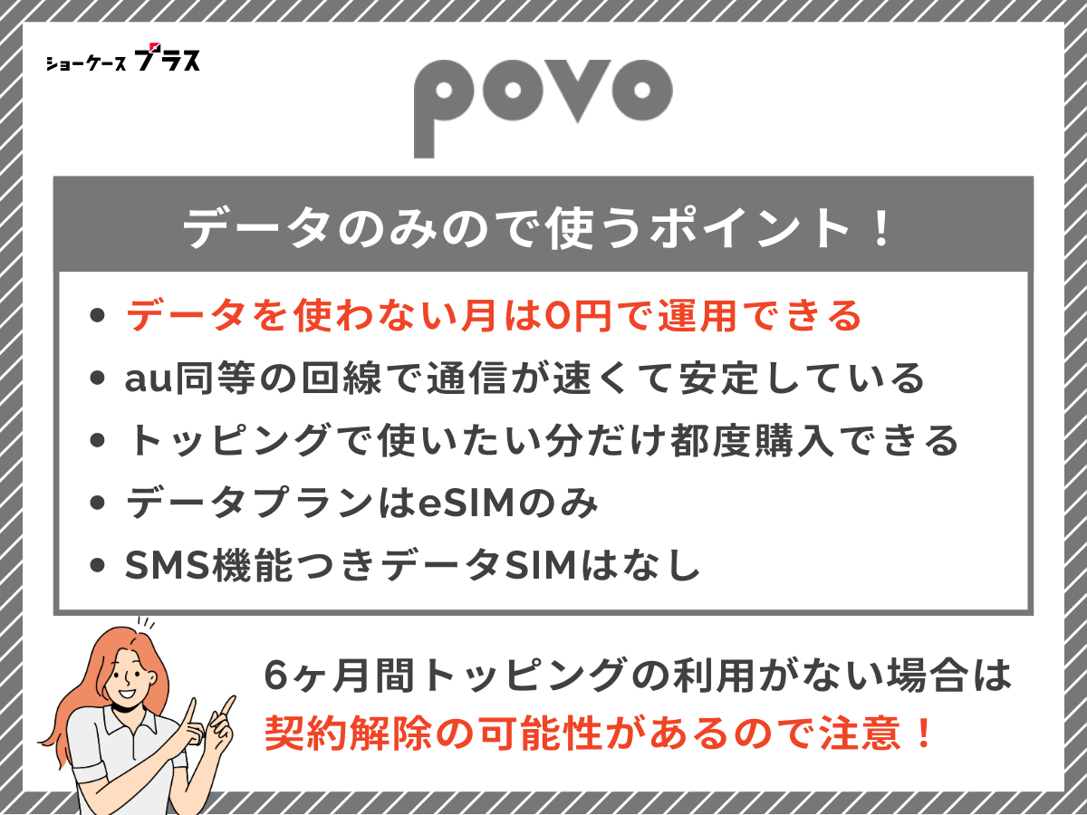 povoのデータSIMを解説