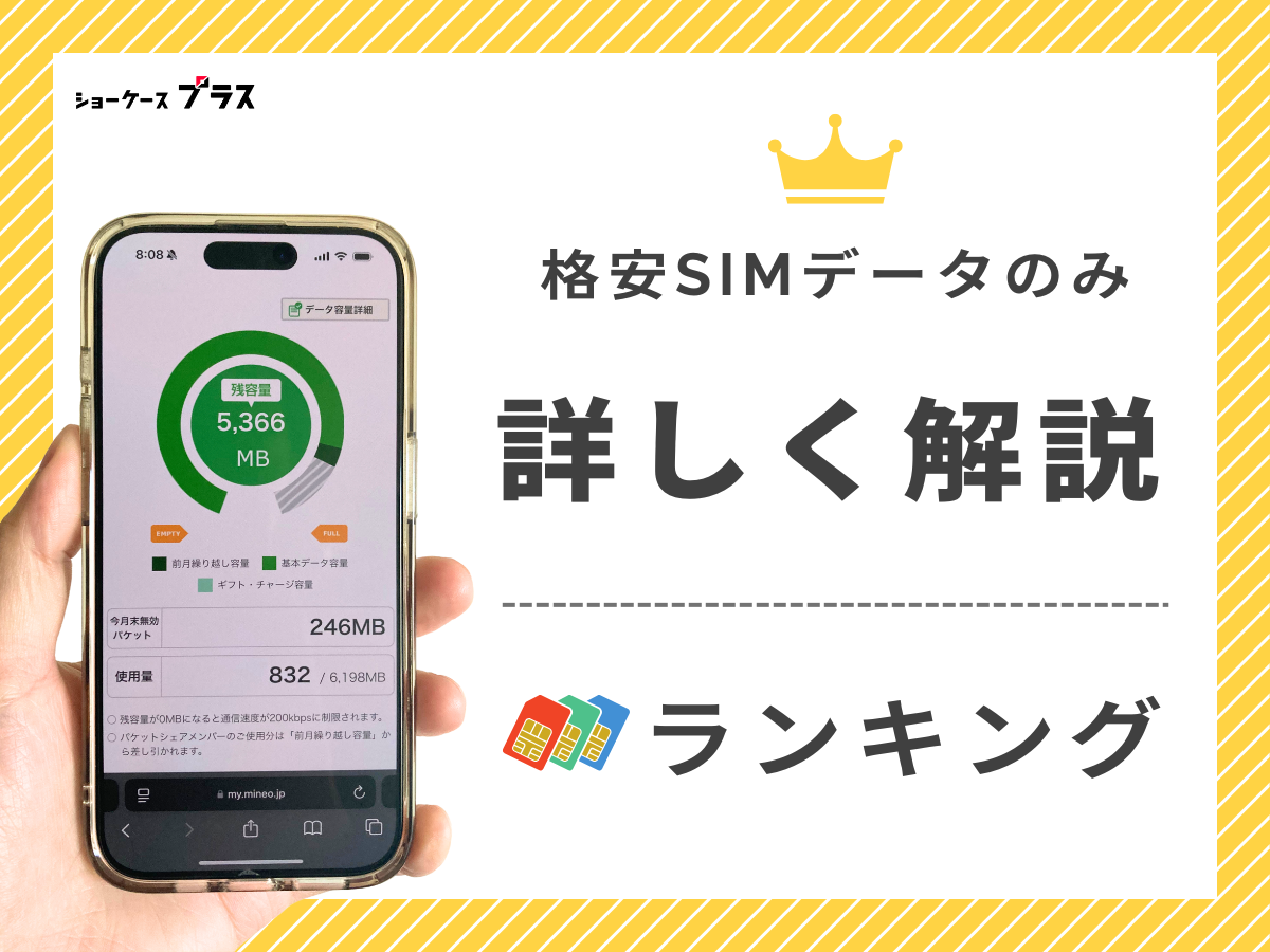 データのみプランがある格安SIMを解説