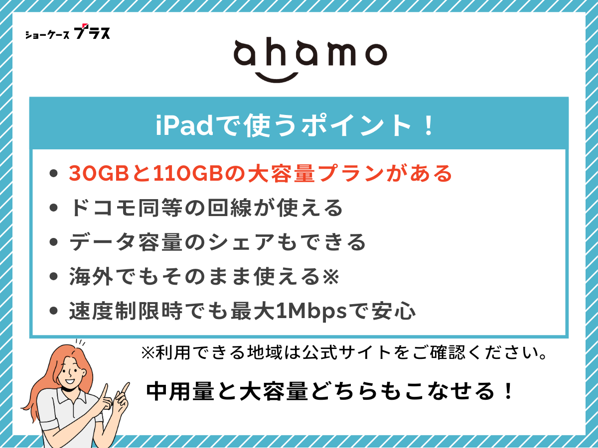 iPadにおすすめの格安SIM、ahamoを解説