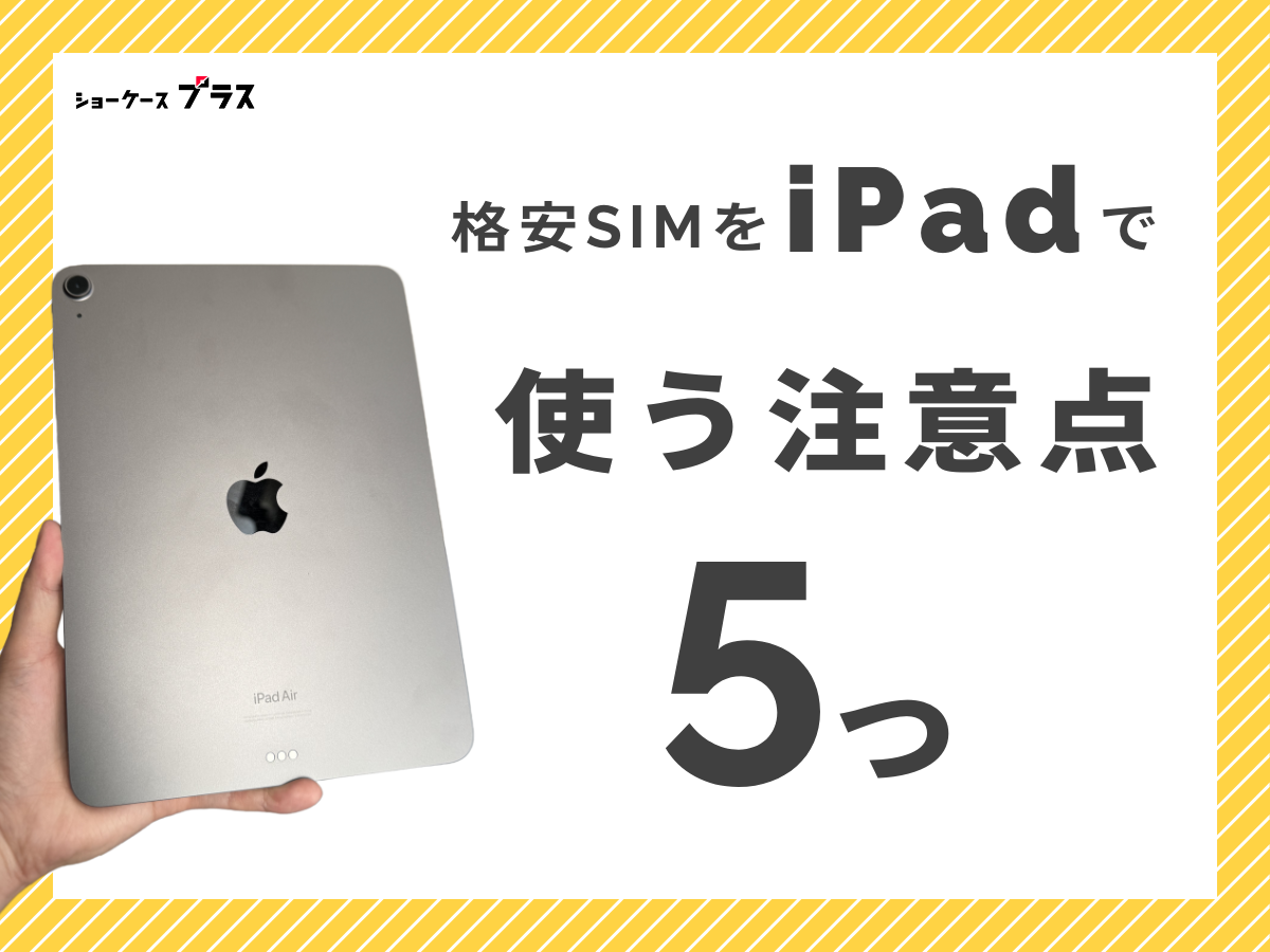 iPadで格安SIMを使う際の注意点を解説