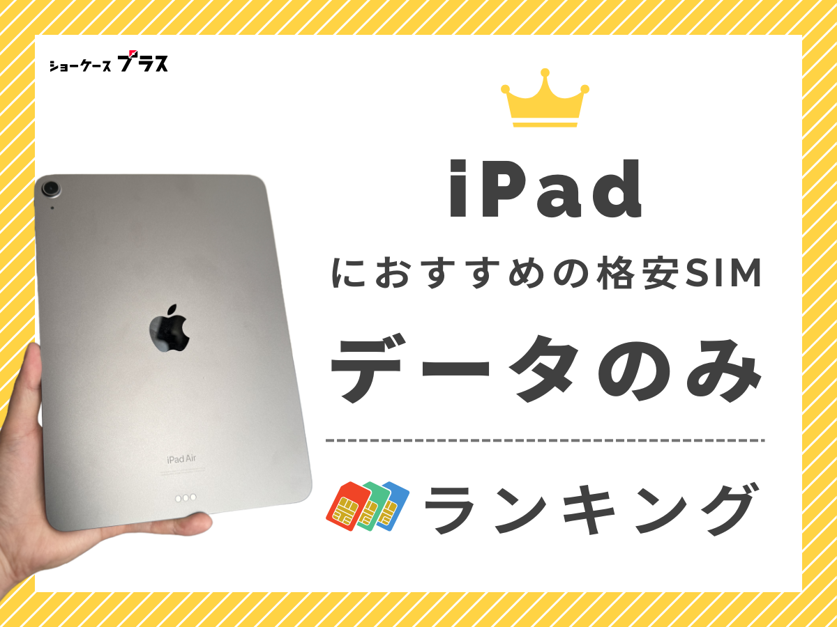 iPadで使えるデータのみプランのある格安SIMおすすめランキング