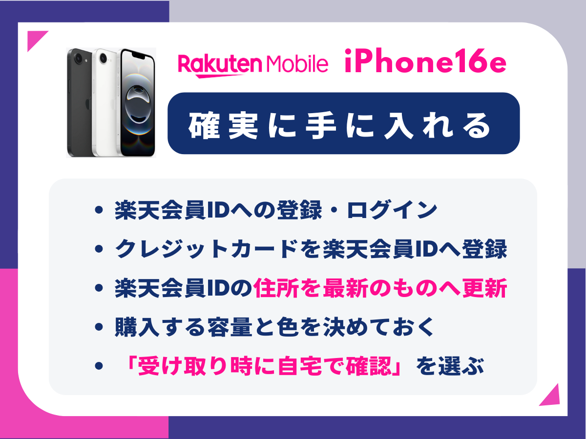 楽天モバイルでiPhone16eを確実に手に入れる裏技を紹介