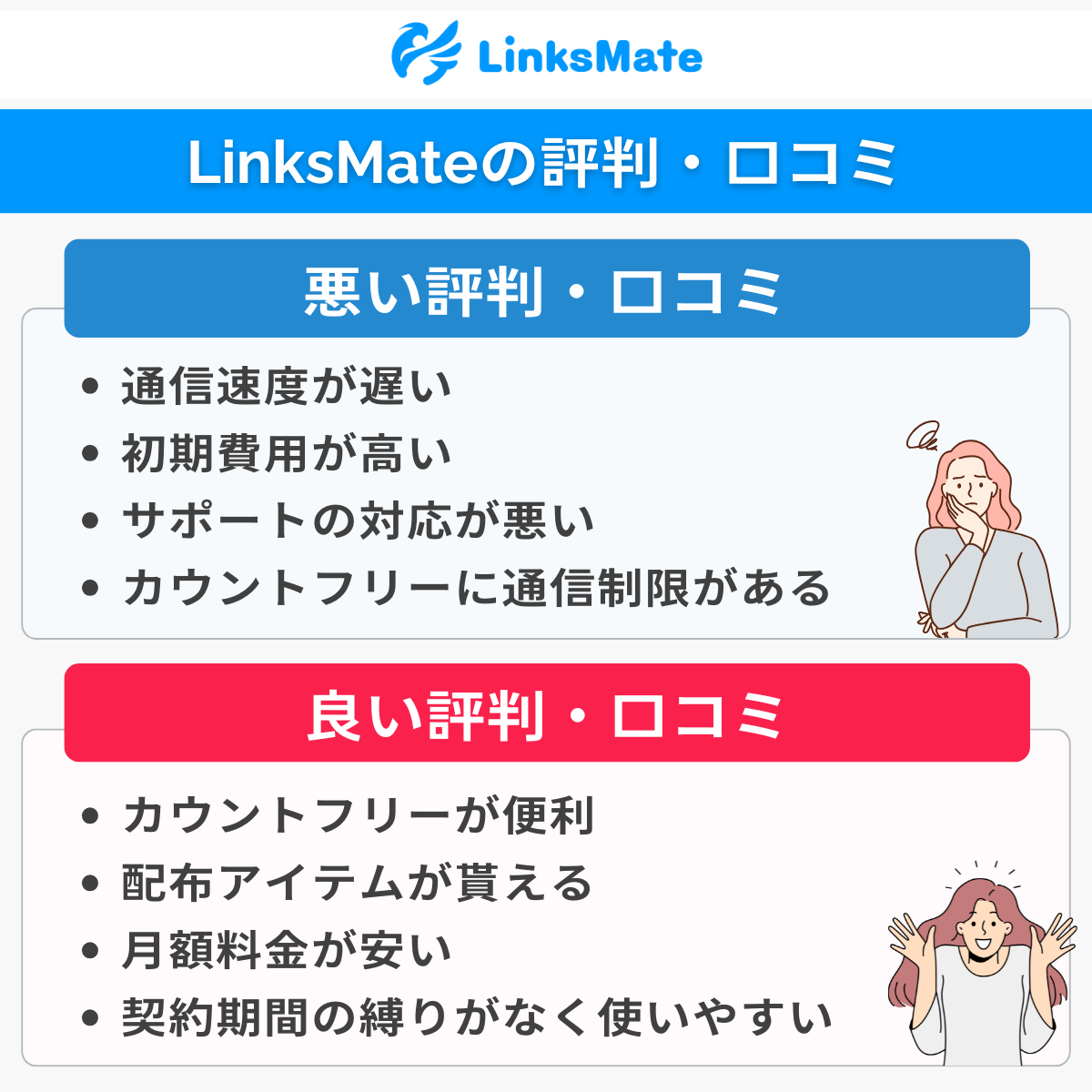 LinksMateのメリットとデメリット